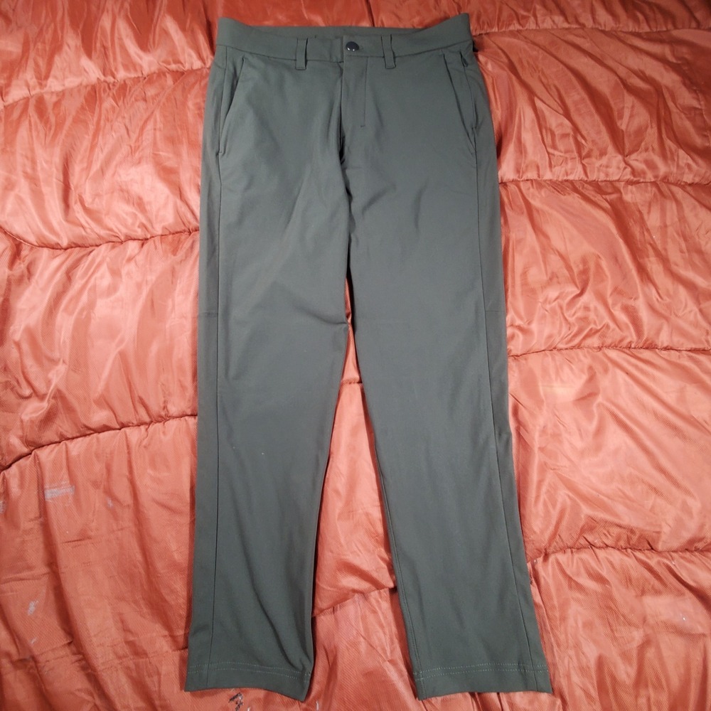 Lululemon Men's Commission Pant Slim 31" M5A51S Pants Olive‎ Green Size 31 EUC